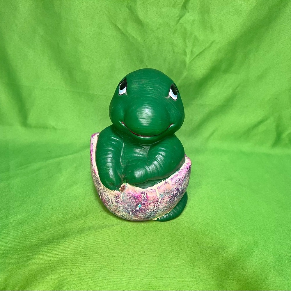 Green Dinosaur Figurine in Egg